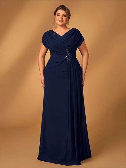 Plus Size Aftenkjole til Mor med Glitrende Detaljer 5