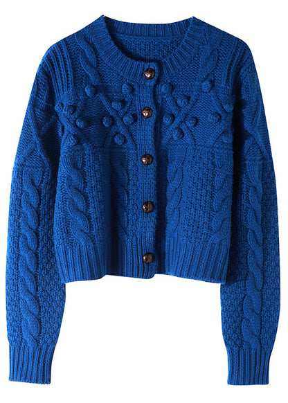 Plus Size Dame Strik Sweater Frakke 4