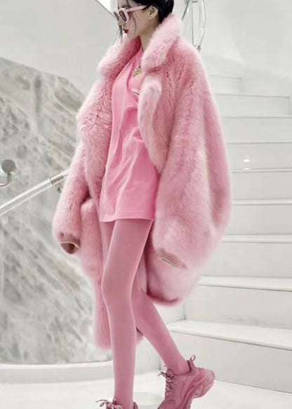 Plus Size Fluffy Coat with Peter Pan Collar 2