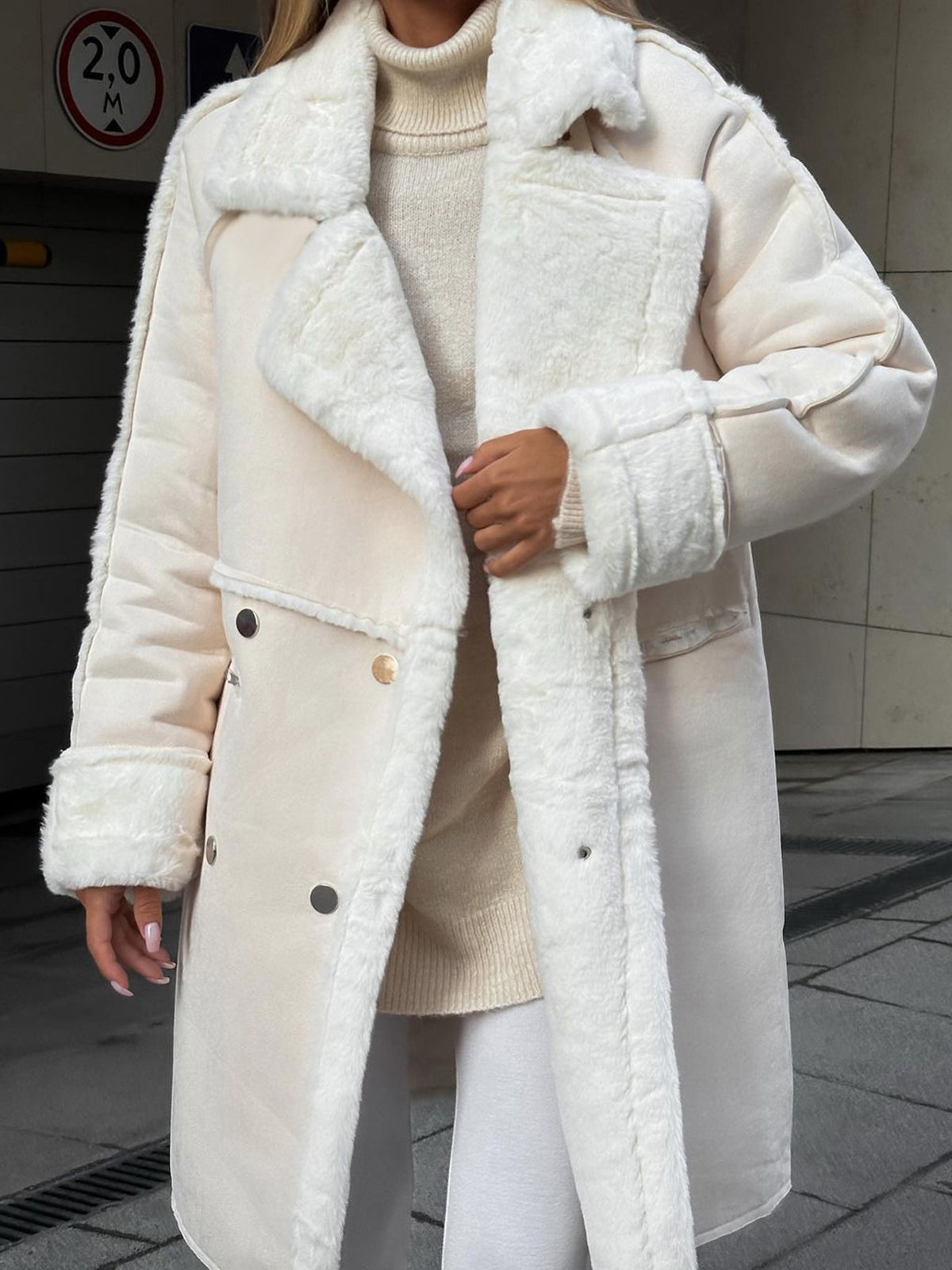 Plus Size Long Coat Classic Style 1
