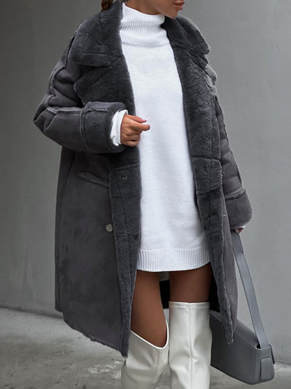 Plus Size Long Coat Classic Style 3