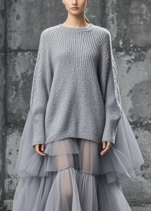 Plus Size Sweater Dress Oversized Style 1