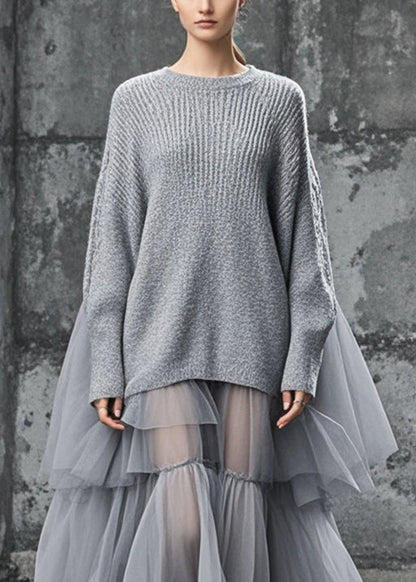 Plus Size Sweater Dress Oversized Style 1