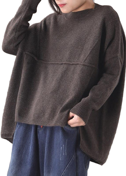 Plus Size Vintage Top med Asymmetrisk Design 0