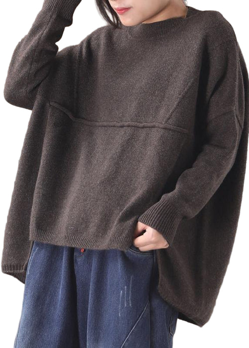 Plus Size Vintage Top med Asymmetrisk Design 0