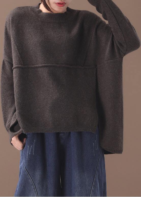 Plus Size Vintage Top med Asymmetrisk Design 1