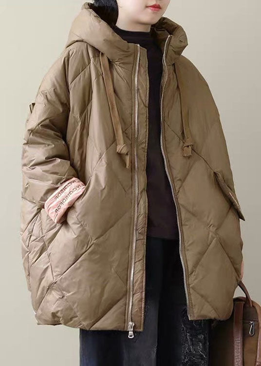 Plus Size Women's Long Puffer Jacket Modern Style 1