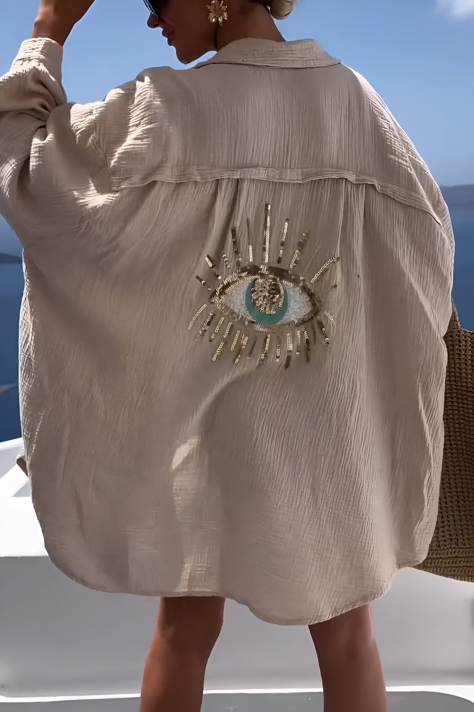 Polo Shirt Mænd Button Down med Perlemønster 5