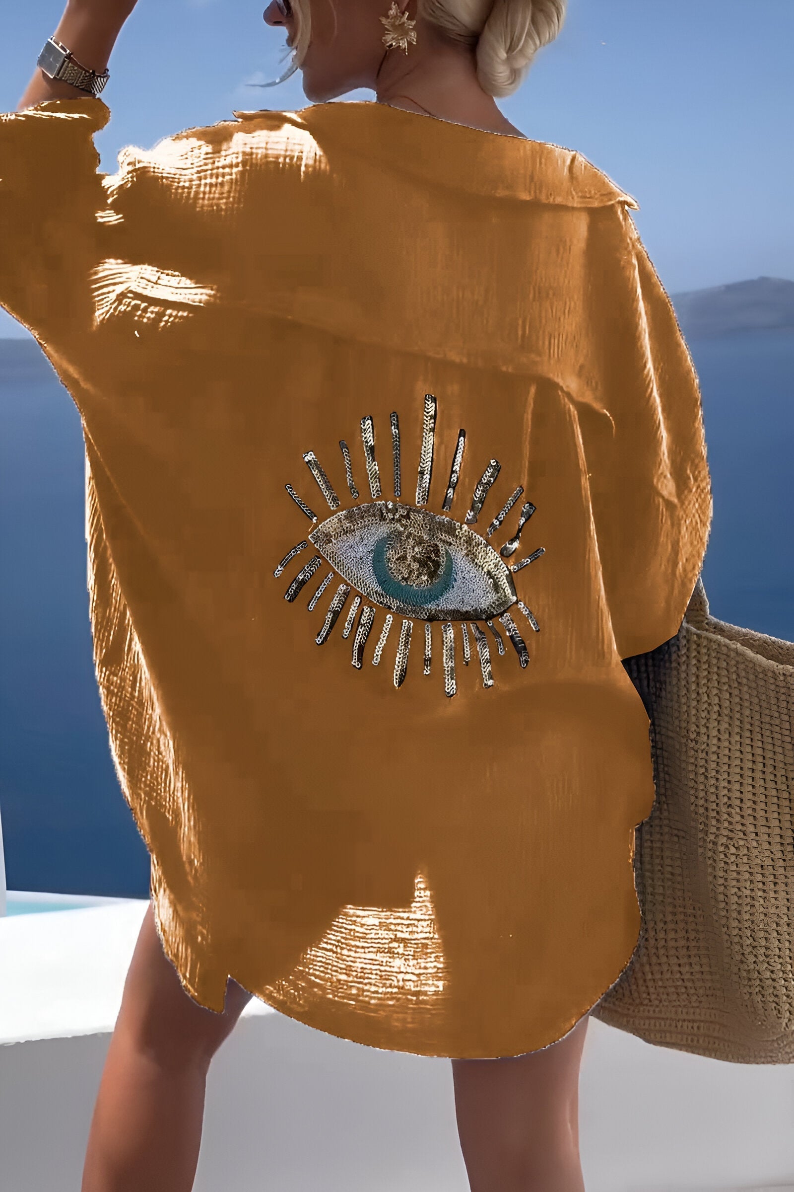 Polo Shirt Mænd Button Down med Perlemønster 6