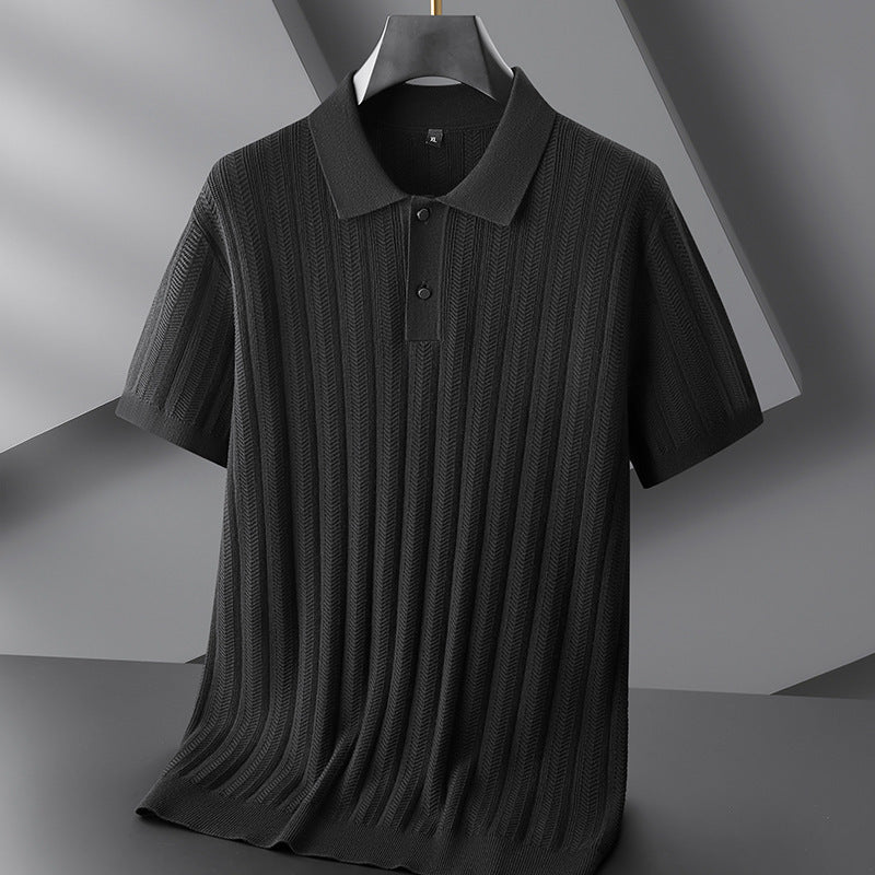 Polo Shirt Mænd Klassisk Krave Tætsiddende Pasform 4