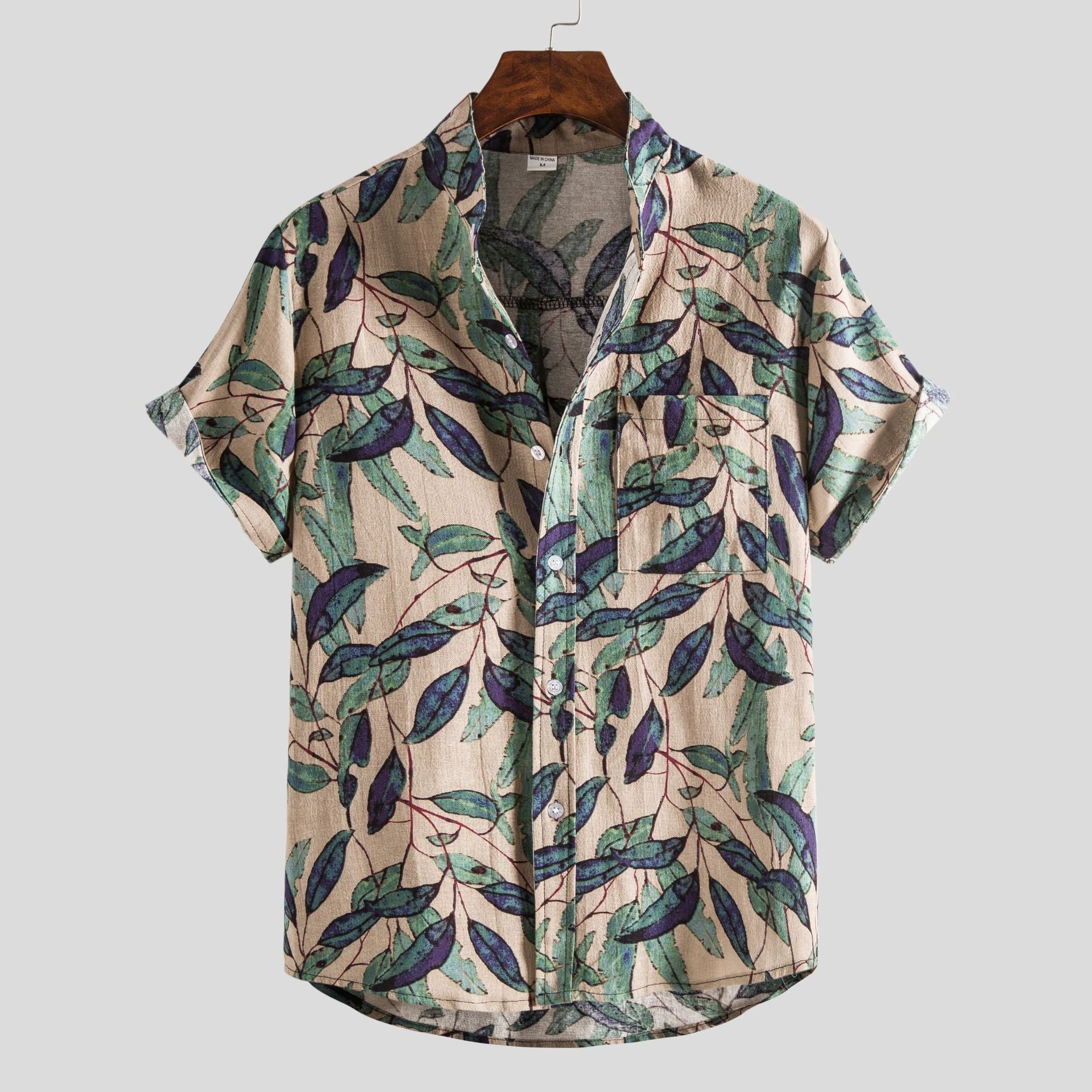 Polo Shirt Mænd Livligt Print Bomuldsblanding 2