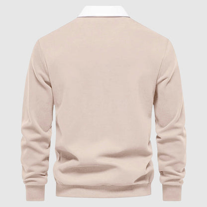 Polo Shirt Til Mænd Smart Casual Stil Med Lange Ærmer 4
