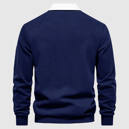 Polo Shirt Til Mænd Smart Casual Stil Med Lange Ærmer 5