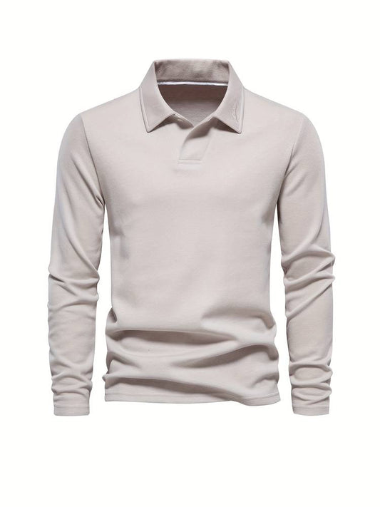 Poloshirt Til Mænd Klassisk Krave Blødt Og Åndbart Materiale 2