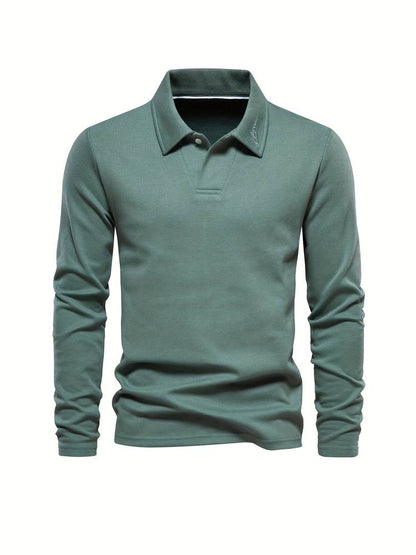 Poloshirt Til Mænd Klassisk Krave Blødt Og Åndbart Materiale 5