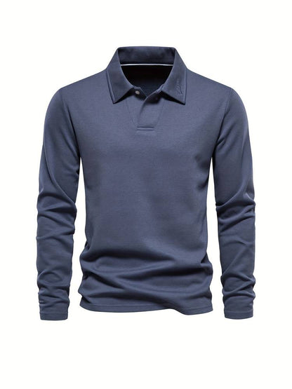Poloshirt Til Mænd Klassisk Krave Blødt Og Åndbart Materiale 6