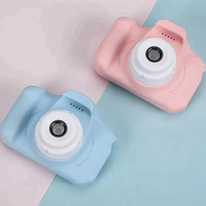 Mini Kamera Blå Retro Design Kompakt Plast og Metal-1