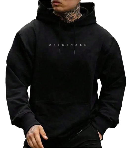 Hoodies Mænd Casual Komfort Blød Bomuld-1