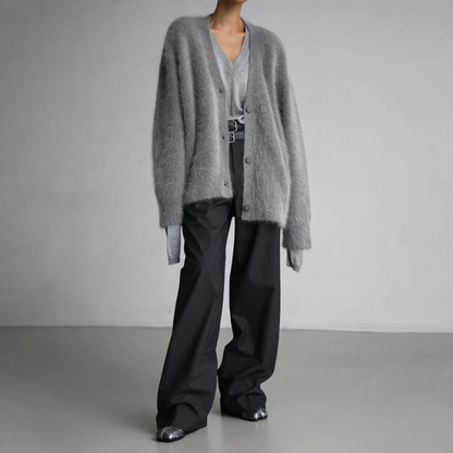 Dame Sweater Højhalset Strik Blød Akryl 4