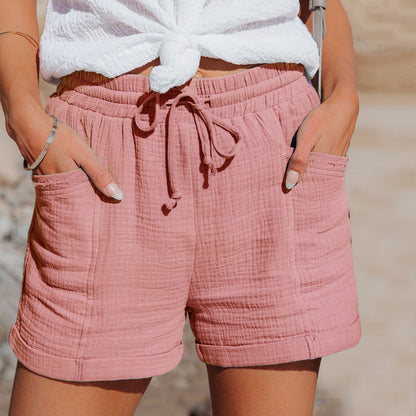 Kvinders Shorts Casual Bomuld Let Og Åndbar Pasform