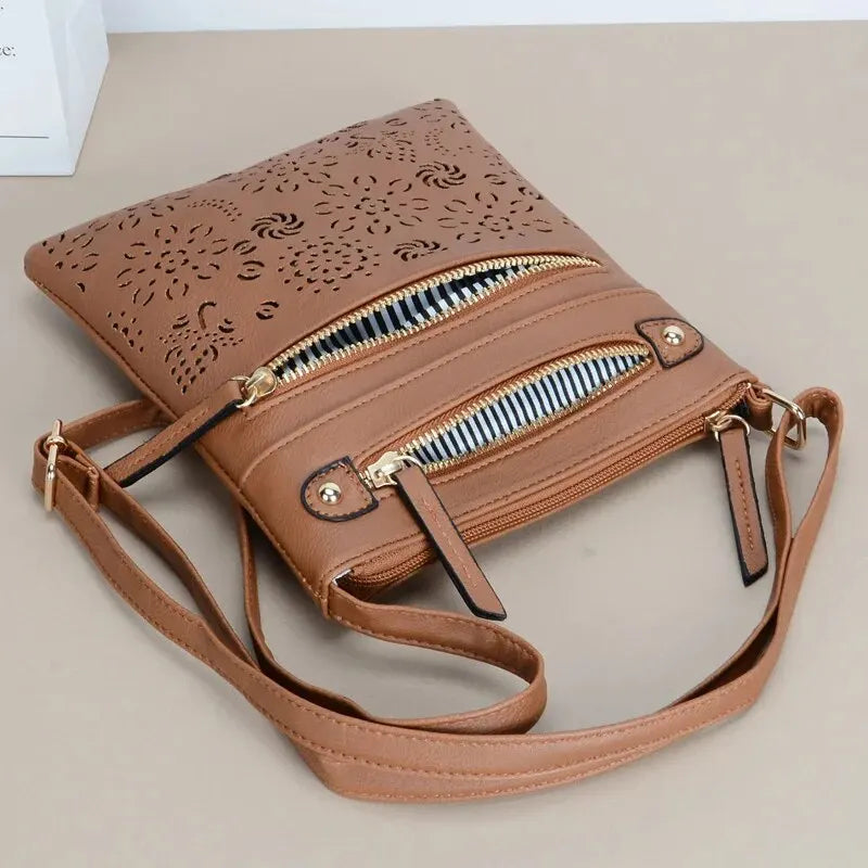 Kvinders Skuldertaske Retro Chic Kunstlæder 4