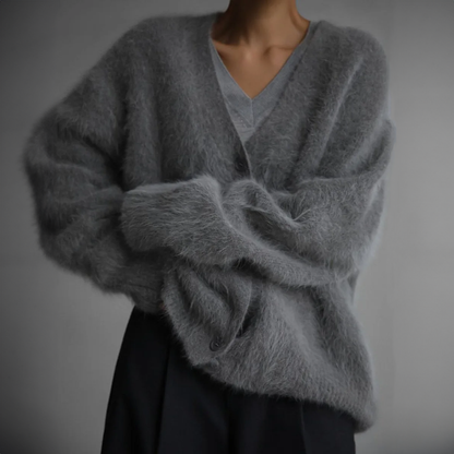 Dame Sweater Højhalset Strik Blød Akryl 5
