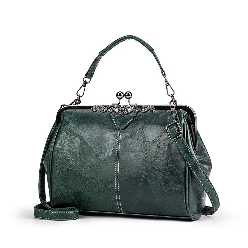Kvinders Håndtaske Retro-Chic Kunstlæder Rummelig Elegant 3