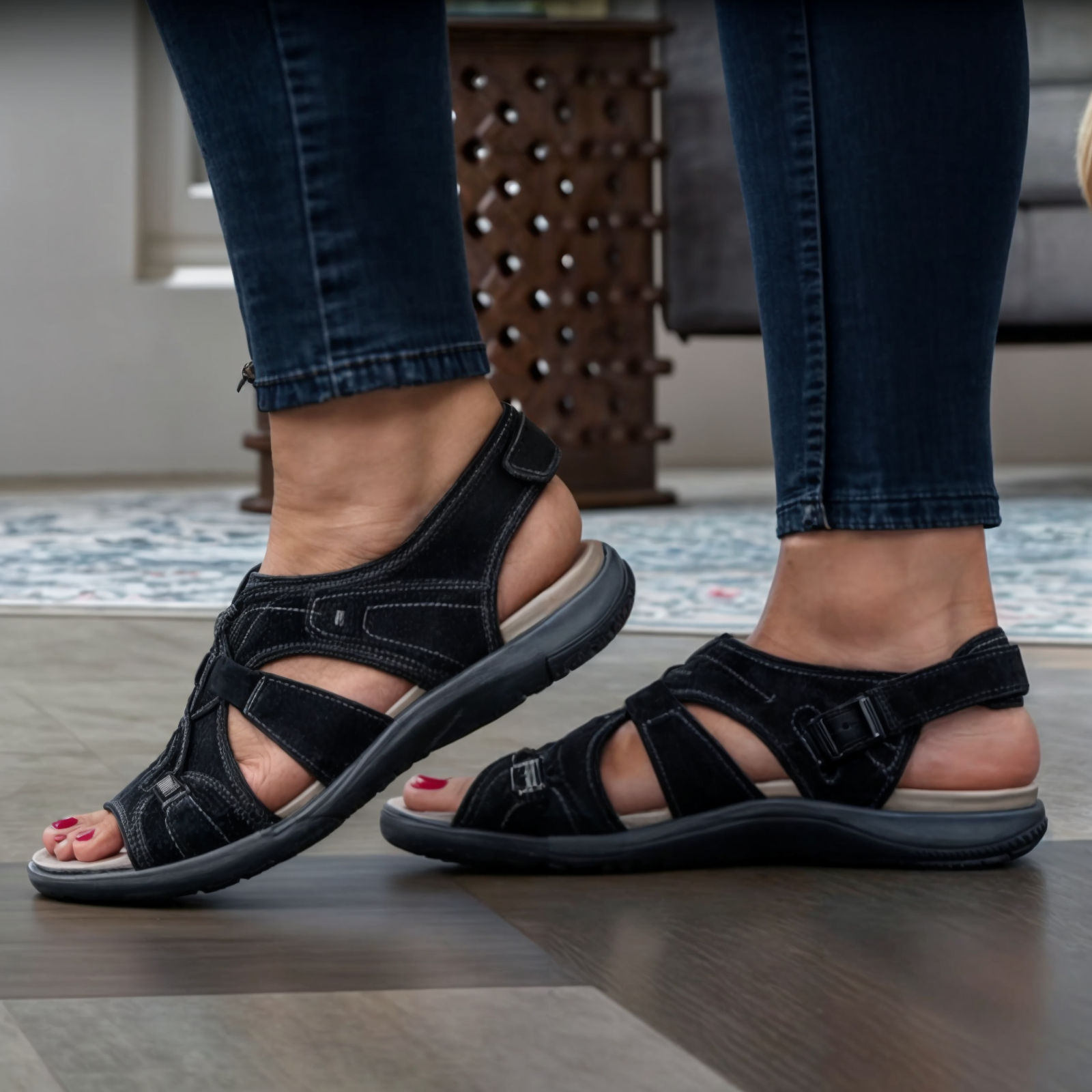 Sandaler med rund åben tå 2