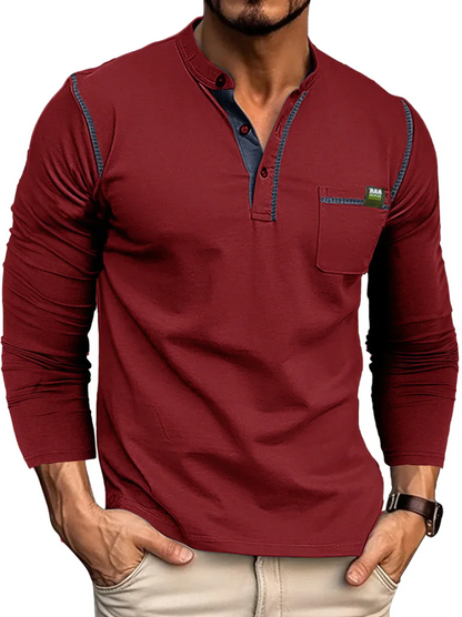 Herre T Shirt Casual Åndbar 100% Bomuld-6