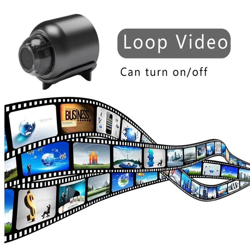 Mini Kamera 1080P HD Hvid Kompakt Sikkerhedsløsning med Nattevision-4