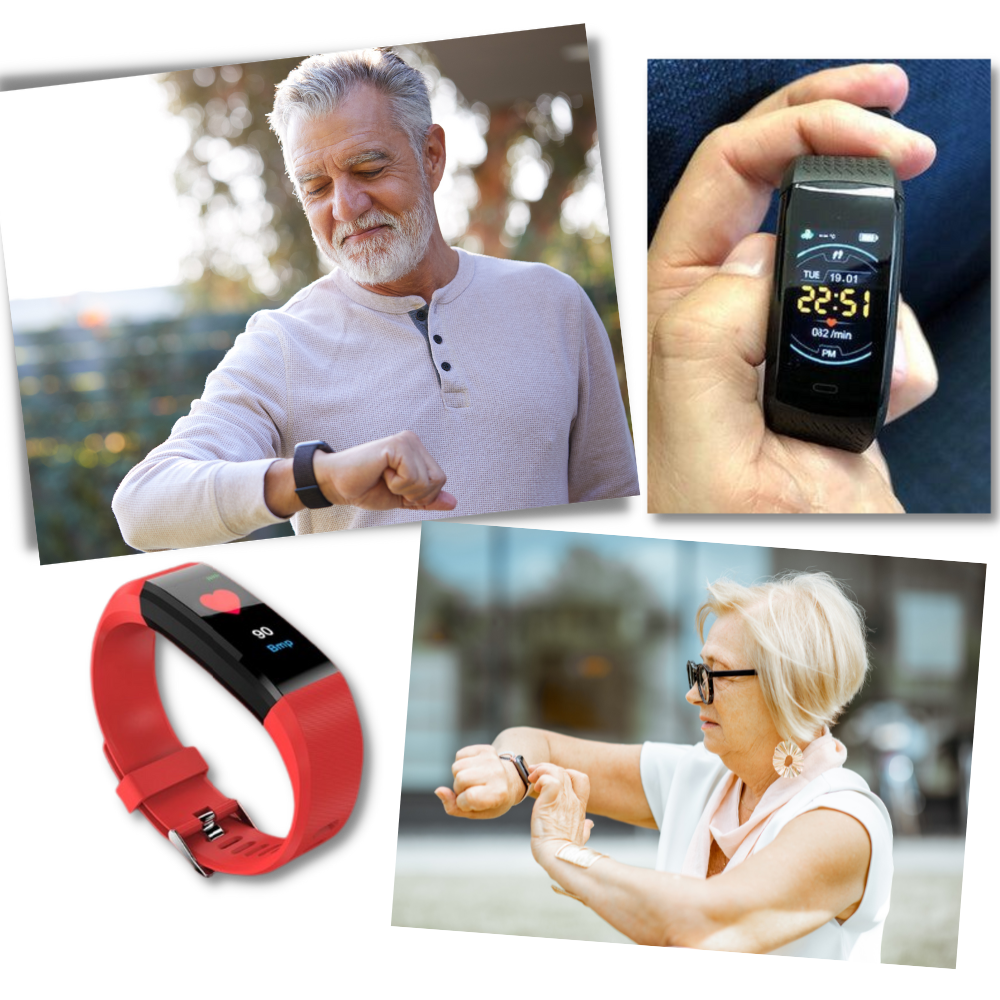 Senior Smartwatch med sundhedsmåler og fitnessfunktioner