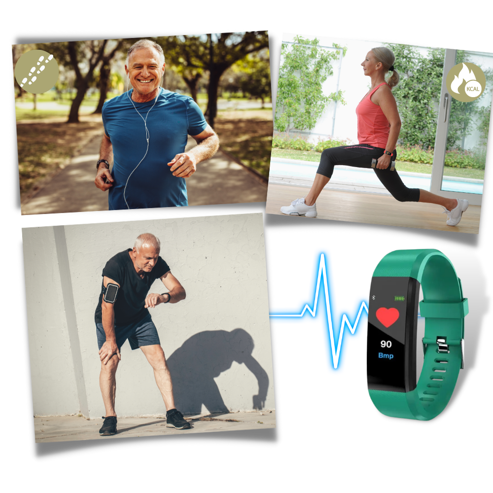 Senior Smartwatch med sundhedsmåler og fitnessfunktioner