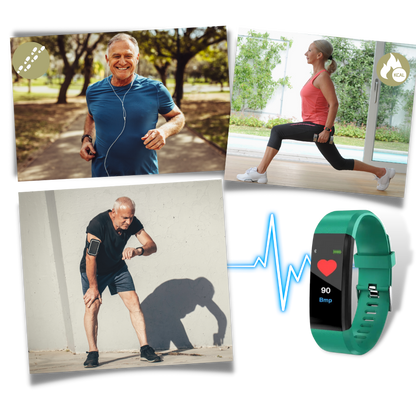 Senior Smartwatch med sundhedsmåler og fitnessfunktioner