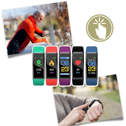Senior Smartwatch med sundhedsmåler og fitnessfunktioner