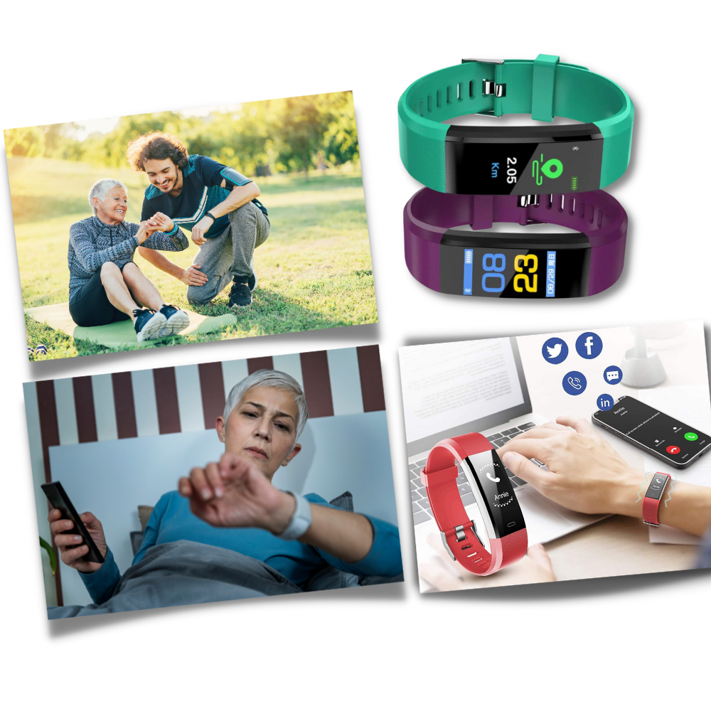 Senior Smartwatch med sundhedsmåler og fitnessfunktioner