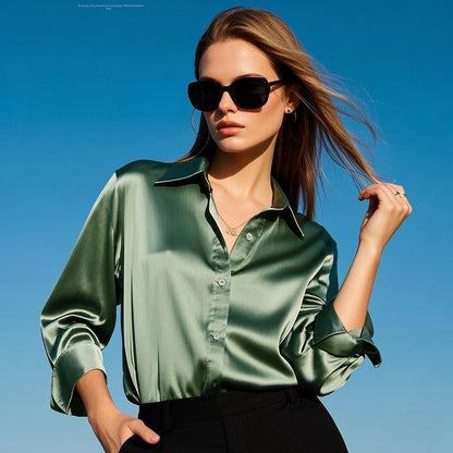 Skjortebluse Dame Casual Trendy Design 11