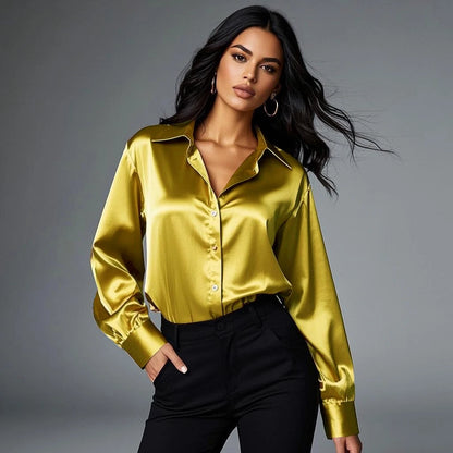 Skjortebluse Dame Casual Trendy Design 12
