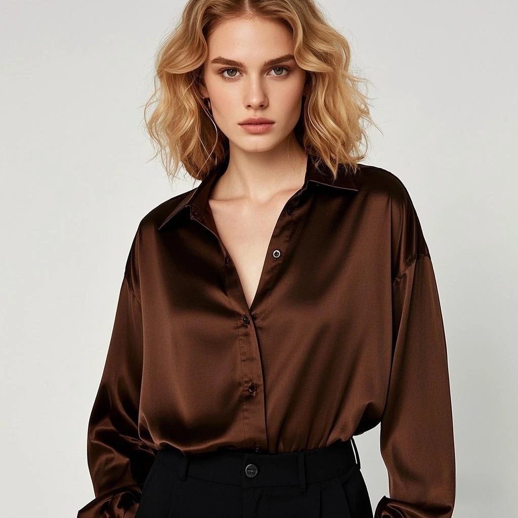Skjortebluse Dame Casual Trendy Design 9