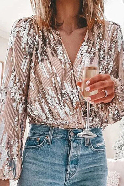 Skjortebluse Dame Langærmet Chic 4