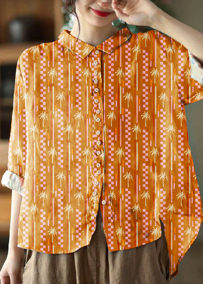 Skjortebluse Dame med Peter Pan Krave og Lange Ærmer, Løs Pasform, Tidløs Stil 6