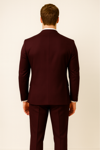 Skræddersyet Jakkesæt Til Mænd Tredelt Med Blazer, Vest Og Bukser 4