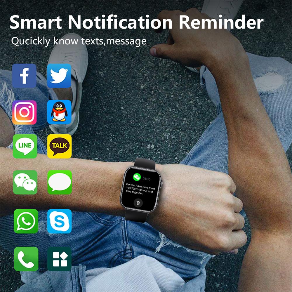 Smartwatch med Fitness Tracker og Sundhedsovervågning 3