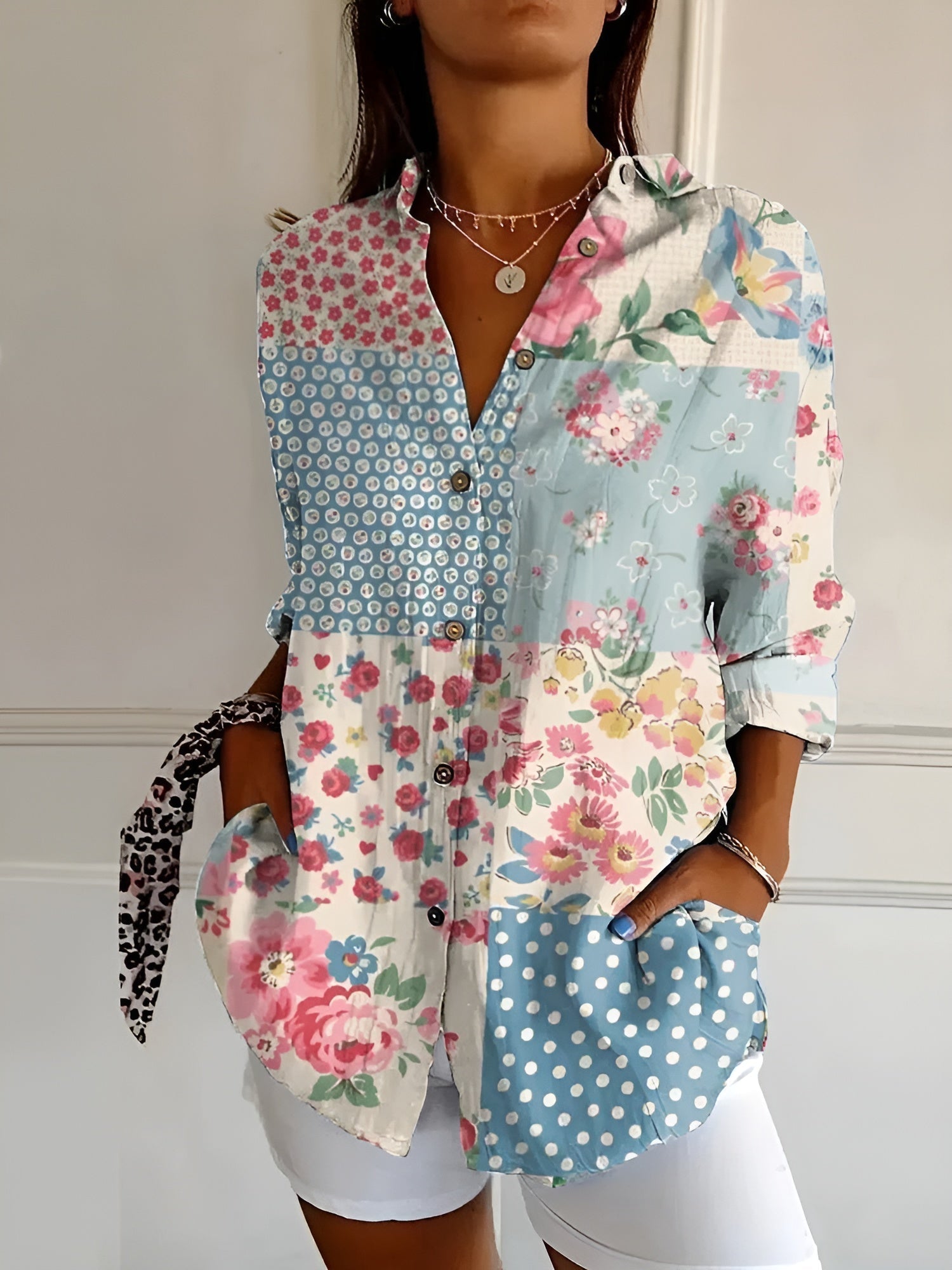 Sommerbluser Dame med Finurlige Print - Bluser til Kvinder med Legende Design 2