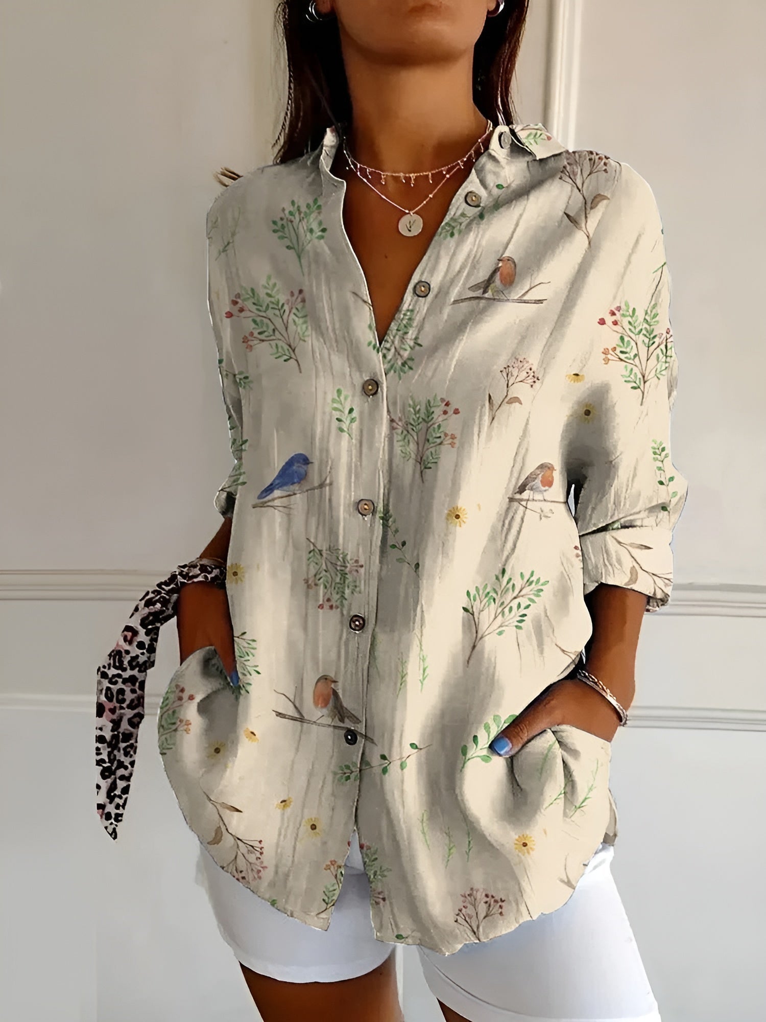 Sommerbluser Dame med Finurlige Print - Bluser til Kvinder med Legende Design 4