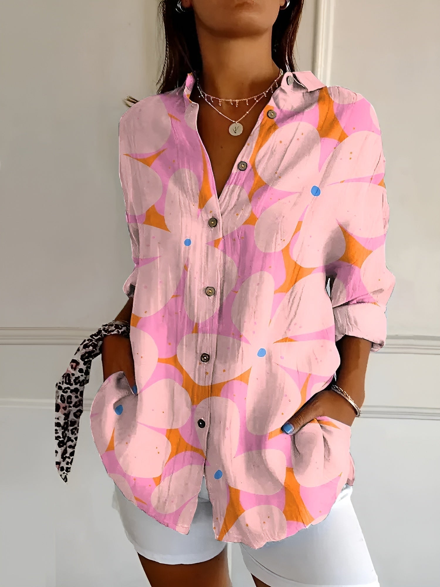 Sommerbluser Dame med Finurlige Print - Bluser til Kvinder med Legende Design 5