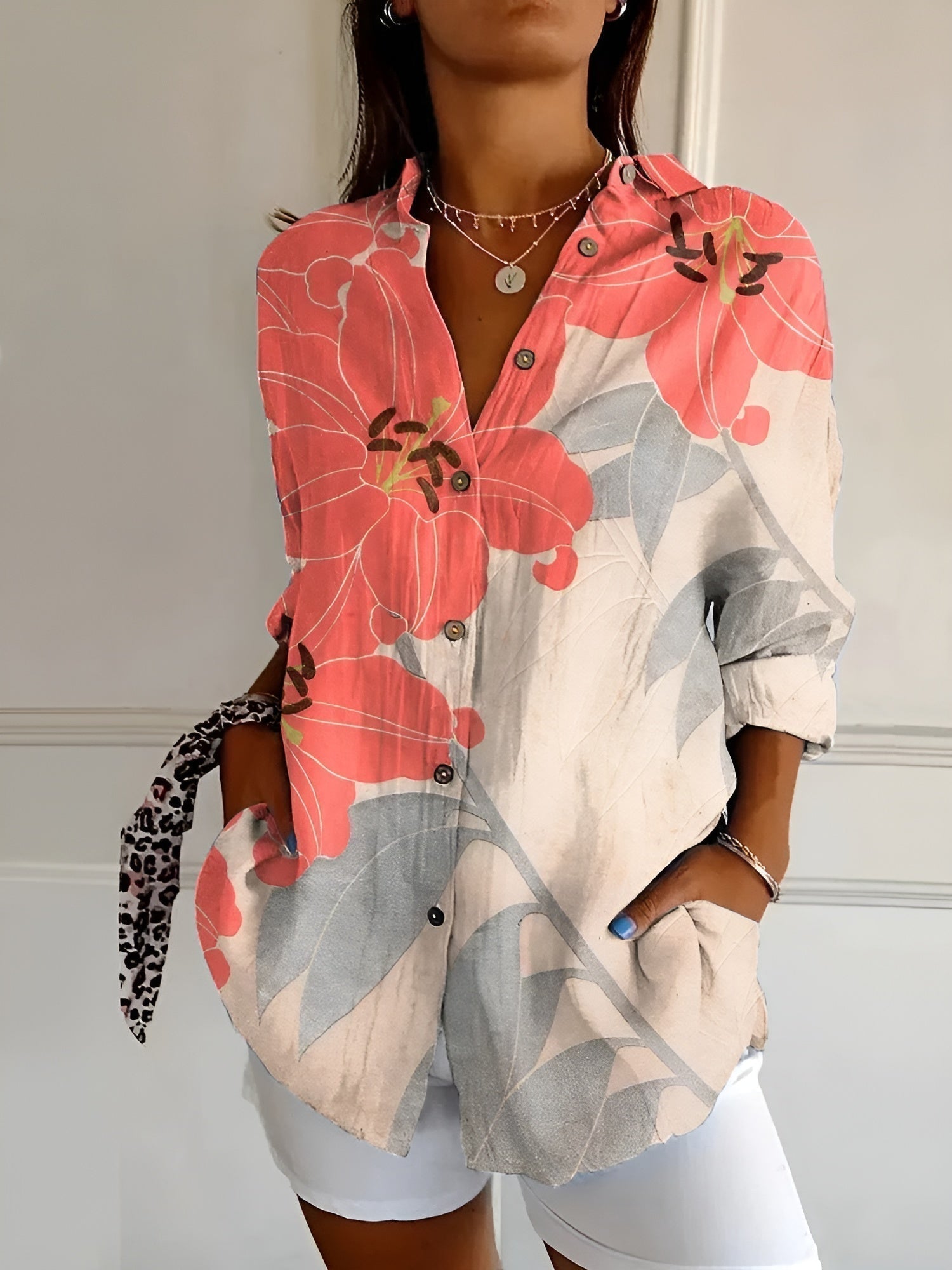 Sommerbluser Dame med Finurlige Print - Bluser til Kvinder med Legende Design 6
