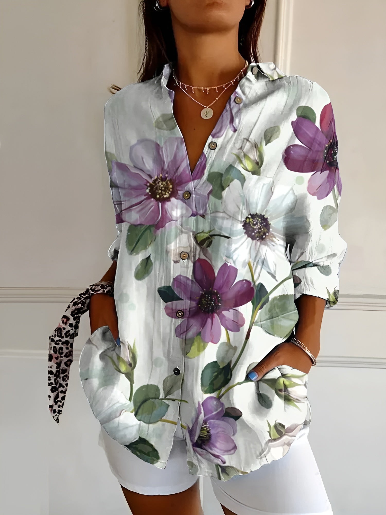 Sommerbluser Dame med Finurlige Print - Bluser til Kvinder med Legende Design 7