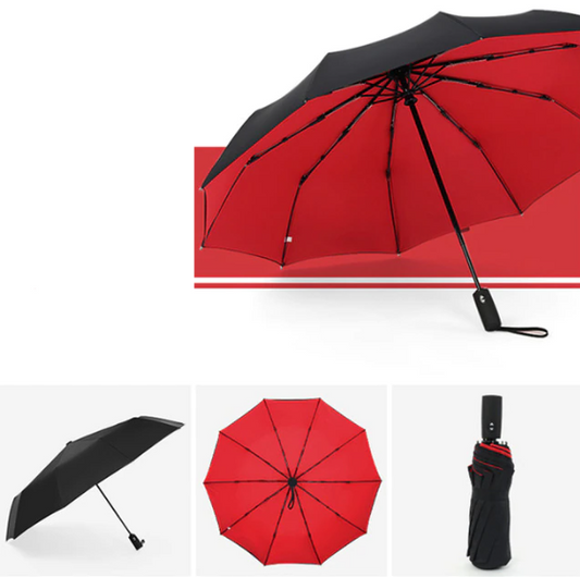 Stormsikker Foldeparaply Vindafvisende Design 0