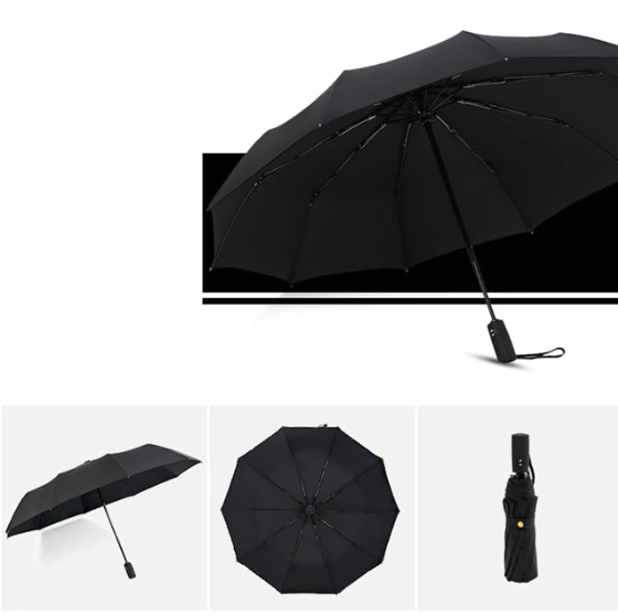 Stormsikker Foldeparaply Vindafvisende Design 8
