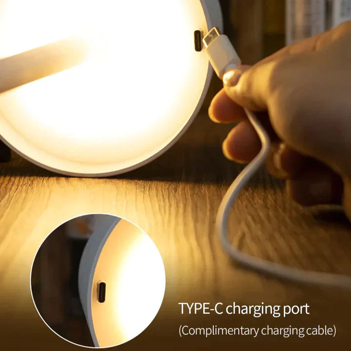 Kabelløs Bordlampe Hvid Elegant Aluminium LED-2